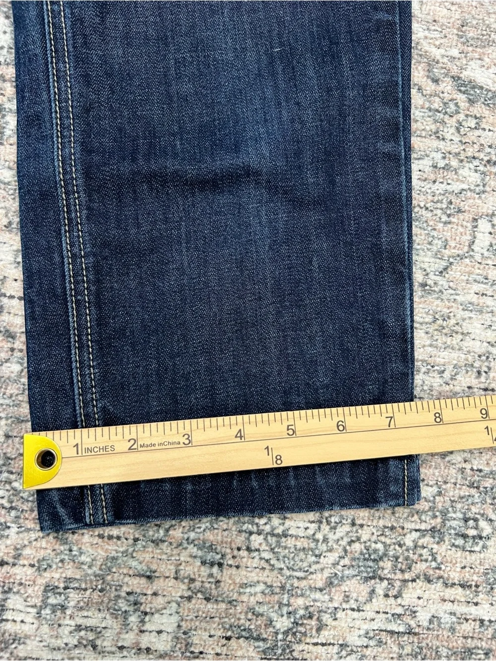 VIGOSS Classic Capri Jeans Womens 7 Dark Wash Embroidered Pockets